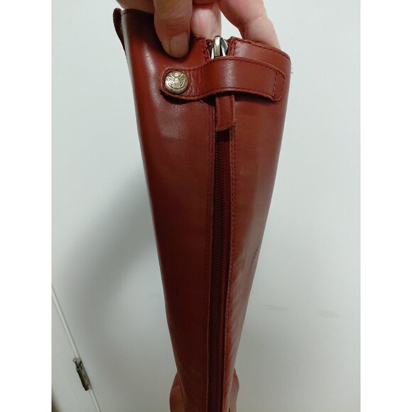 Sam Edelman Penny Whiskey Brown Leather Riding Boots Zip 10 M - Picture 10 of 16